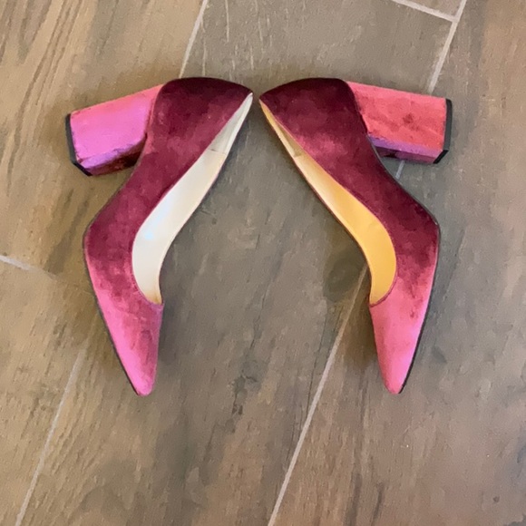 Jessica Simpson Velvet Block Heels - Picture 3 of 6